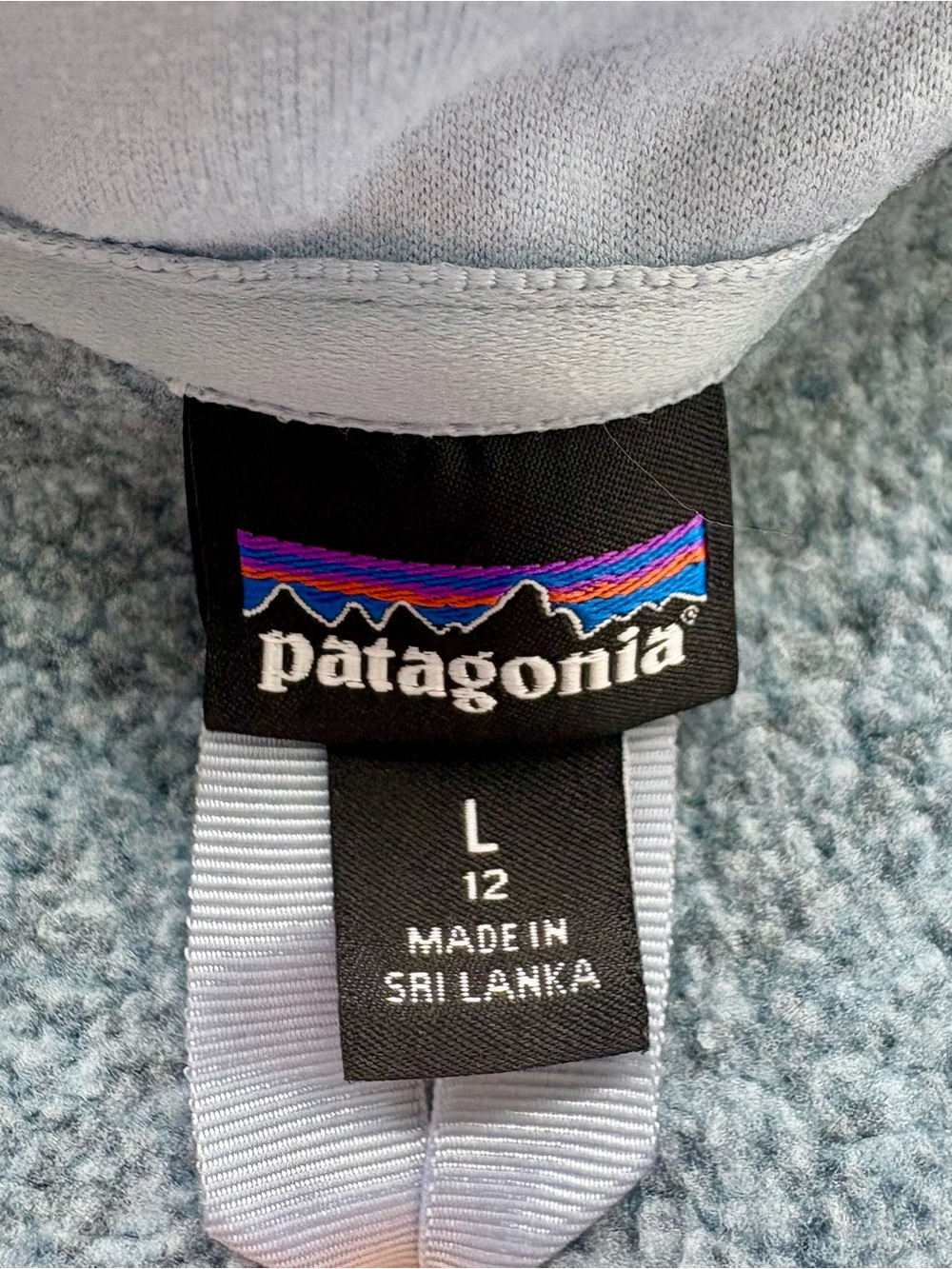 Patagonia Girls Better Sweater Quarter 1/4 Zip Fleece Ice Light Blue Size L (12) - Picture 3 of 7
